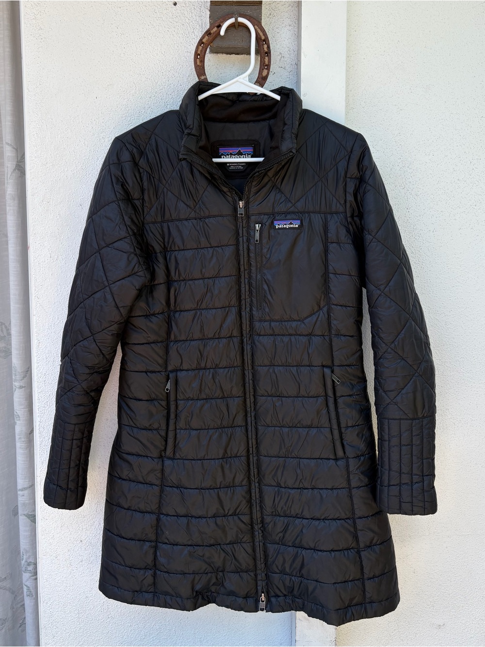 Women's Black Patagonia Radalie Down Puffer Parka Jacket (Medium)